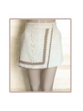 Strut & Bolt On The Edge Embroidered Mini Skirt/Skort
